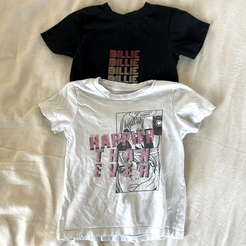 Pair of tshirts for the little Billie Eilish fan
